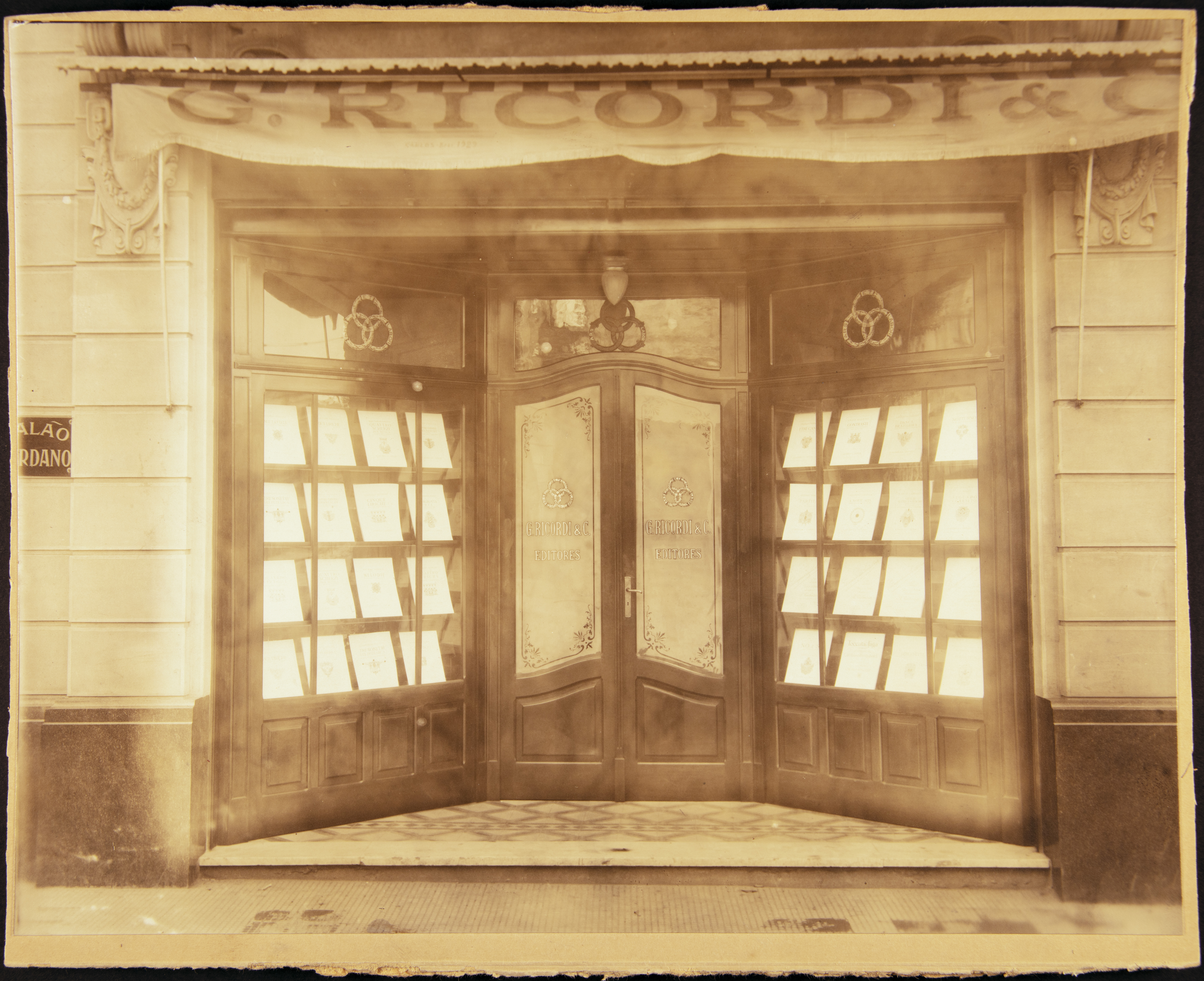 L’ingresso della succursale G. Ricordi & C. di San Paolo nel 1927